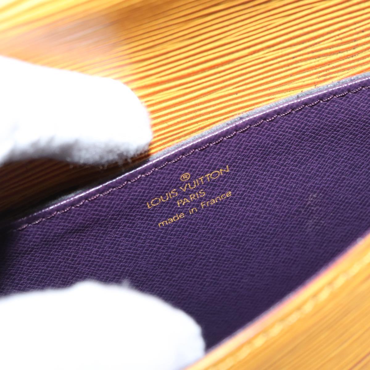 LOUIS VUITTON Epi Saint Cloud PM Shoulder Bag Yellow M52219 LV Auth 154823