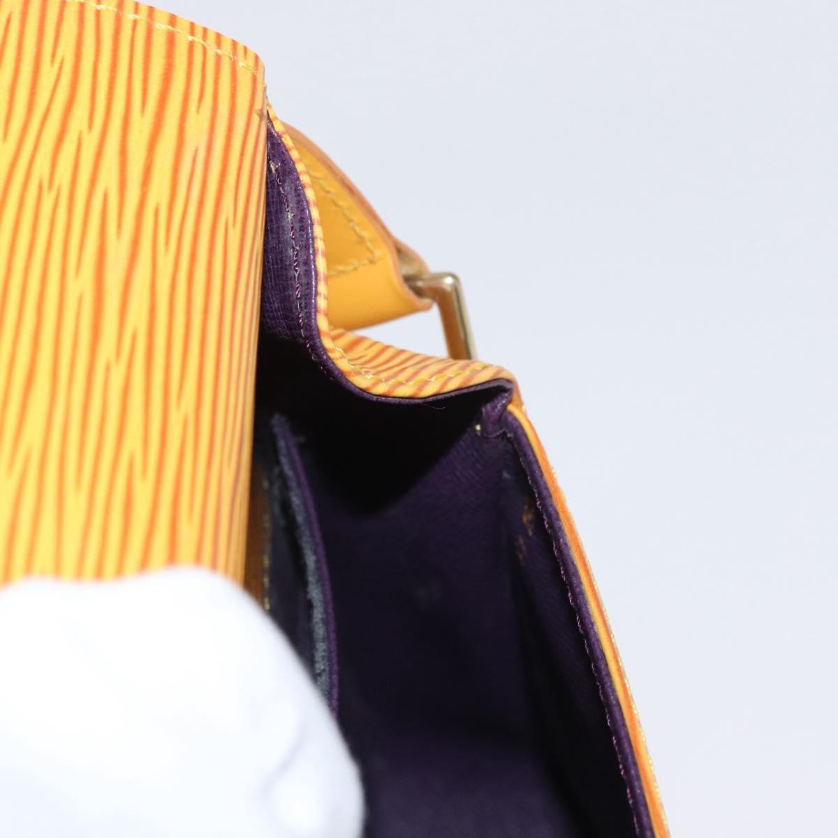 LOUIS VUITTON Epi Saint Cloud PM Shoulder Bag Yellow M52219 LV Auth 154823