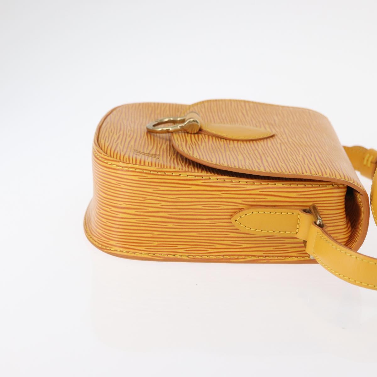 LOUIS VUITTON Epi Saint Cloud PM Shoulder Bag Yellow M52219 LV Auth 154823