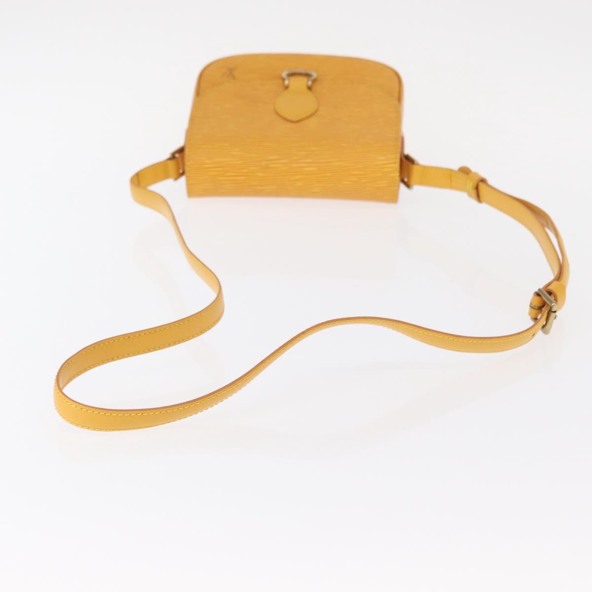 LOUIS VUITTON Epi Saint Cloud PM Shoulder Bag Yellow M52219 LV Auth 154823