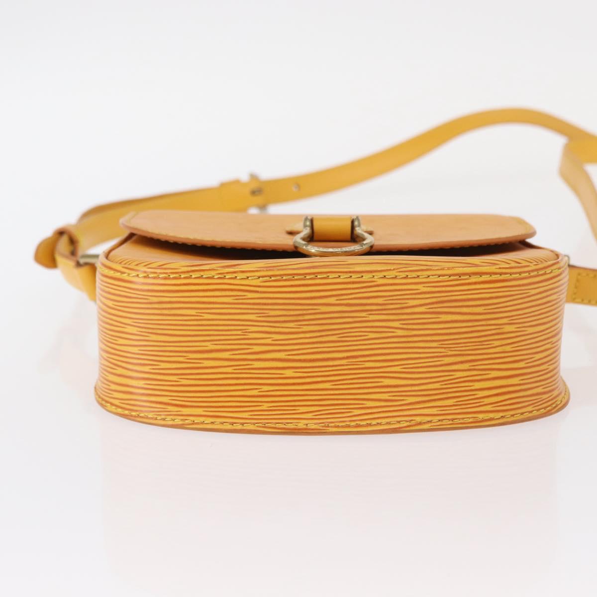 LOUIS VUITTON Epi Saint Cloud PM Shoulder Bag Yellow M52219 LV Auth 154823
