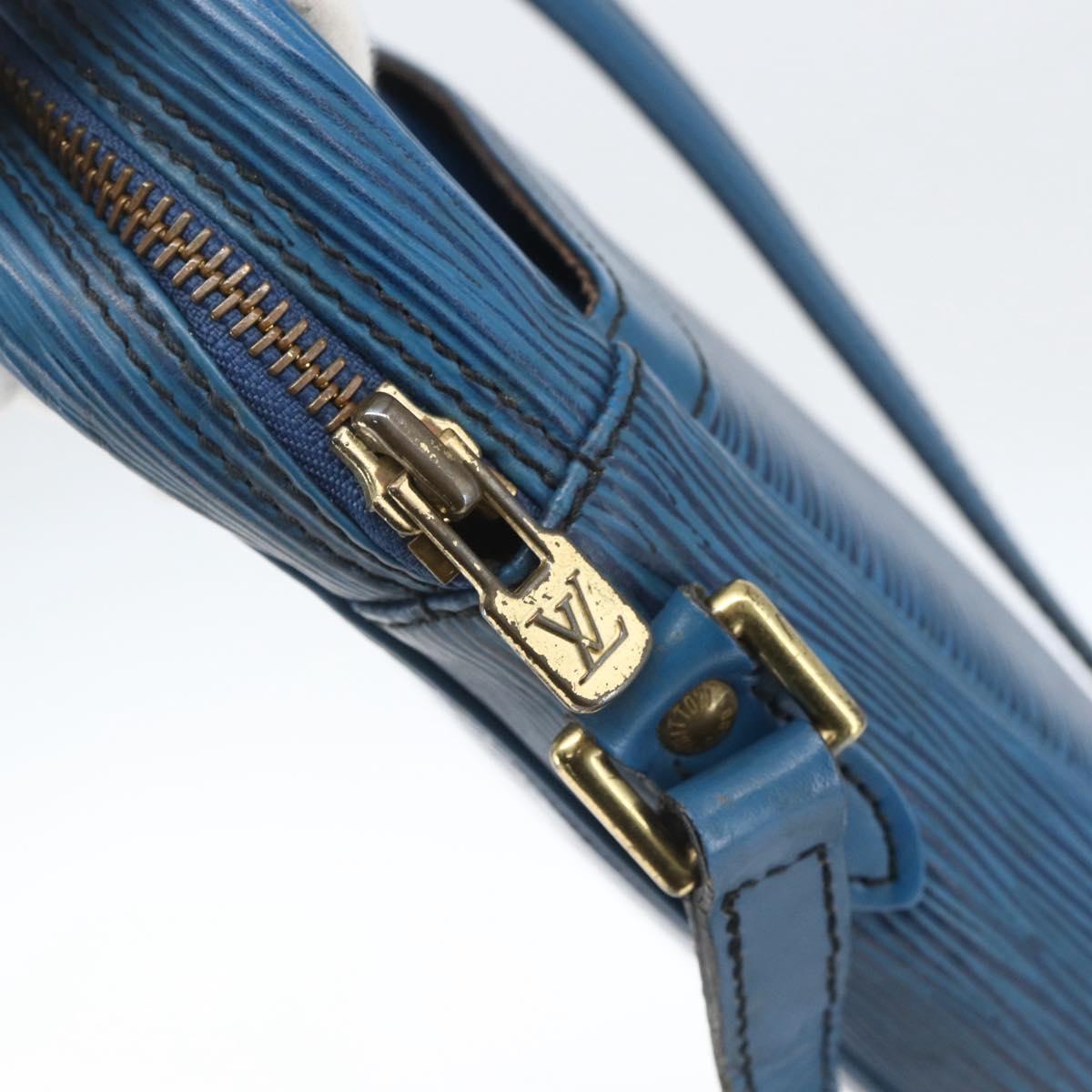 LOUIS VUITTON Epi Danube Shoulder Bag Blue M45635 LV Auth 154824