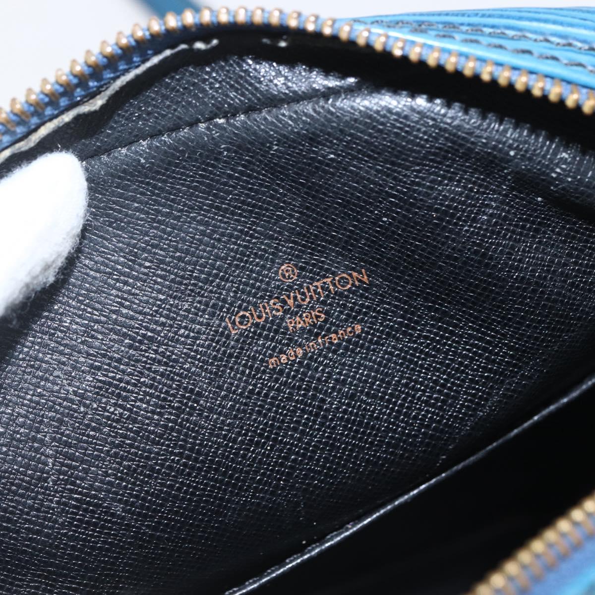 LOUIS VUITTON Epi Danube Shoulder Bag Blue M45635 LV Auth 154824