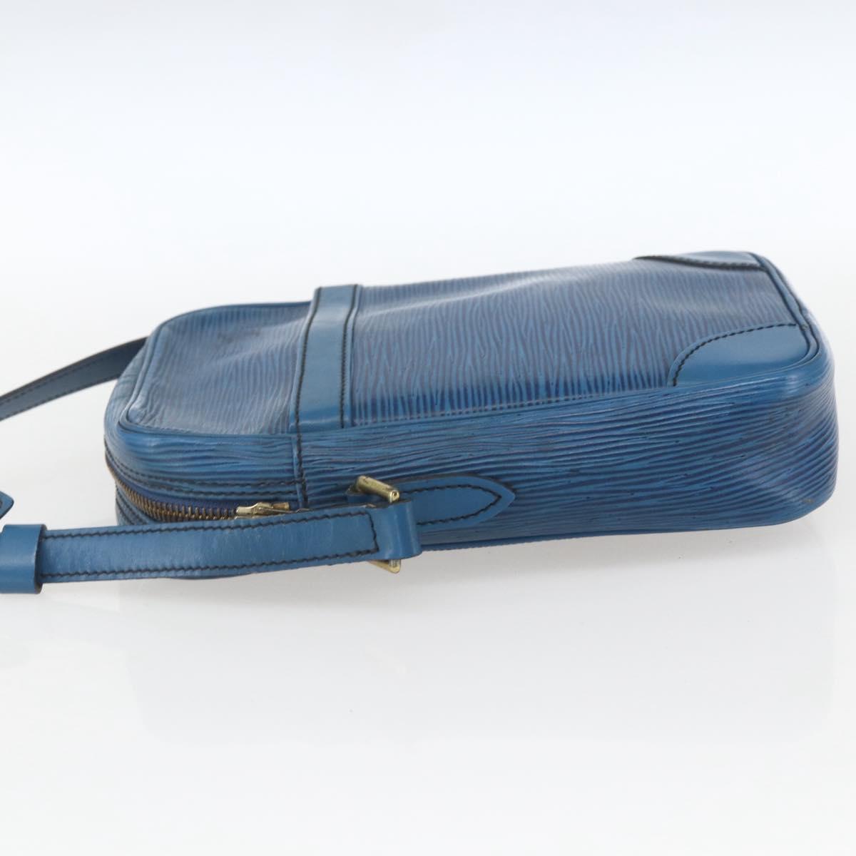 LOUIS VUITTON Epi Danube Shoulder Bag Blue M45635 LV Auth 154824