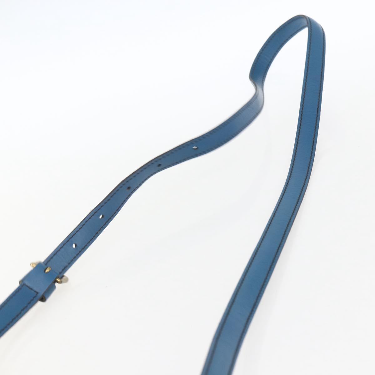 LOUIS VUITTON Epi Danube Shoulder Bag Blue M45635 LV Auth 154824