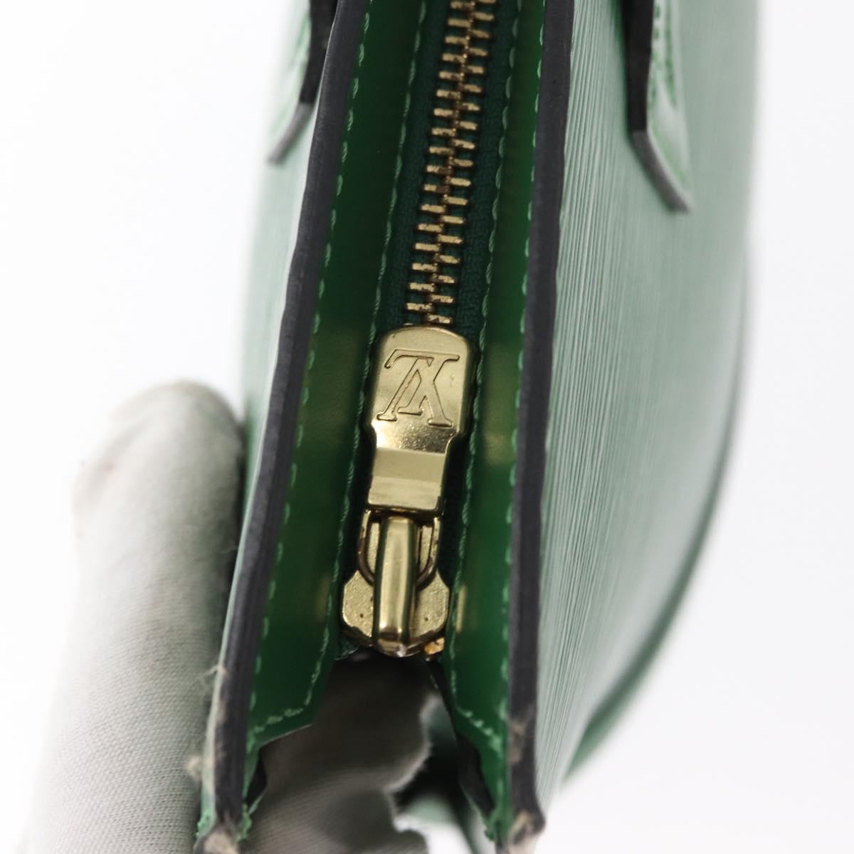 LOUIS VUITTON Epi Saint Jacques Hand Bag Green M52274 LV Auth 154825