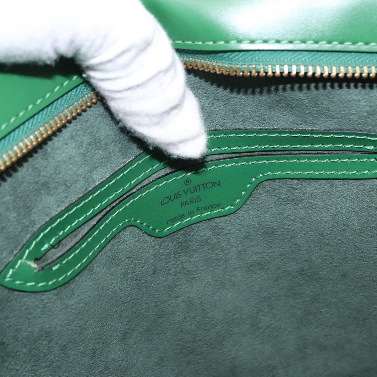 LOUIS VUITTON Epi Saint Jacques Hand Bag Green M52274 LV Auth 154825