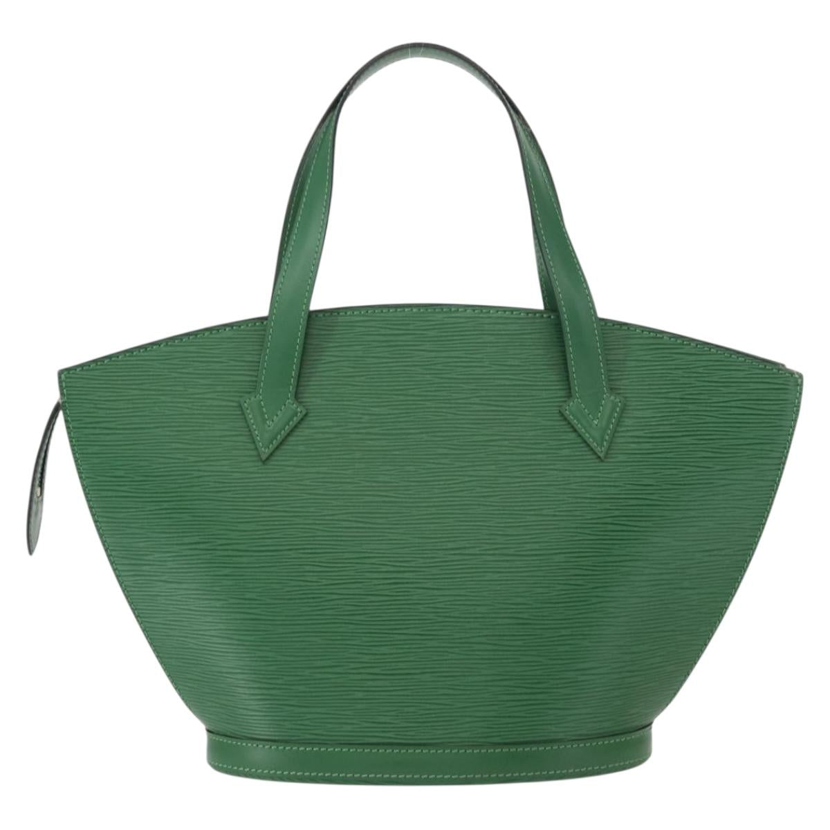 LOUIS VUITTON Epi Saint Jacques Hand Bag Green M52274 LV Auth 154825