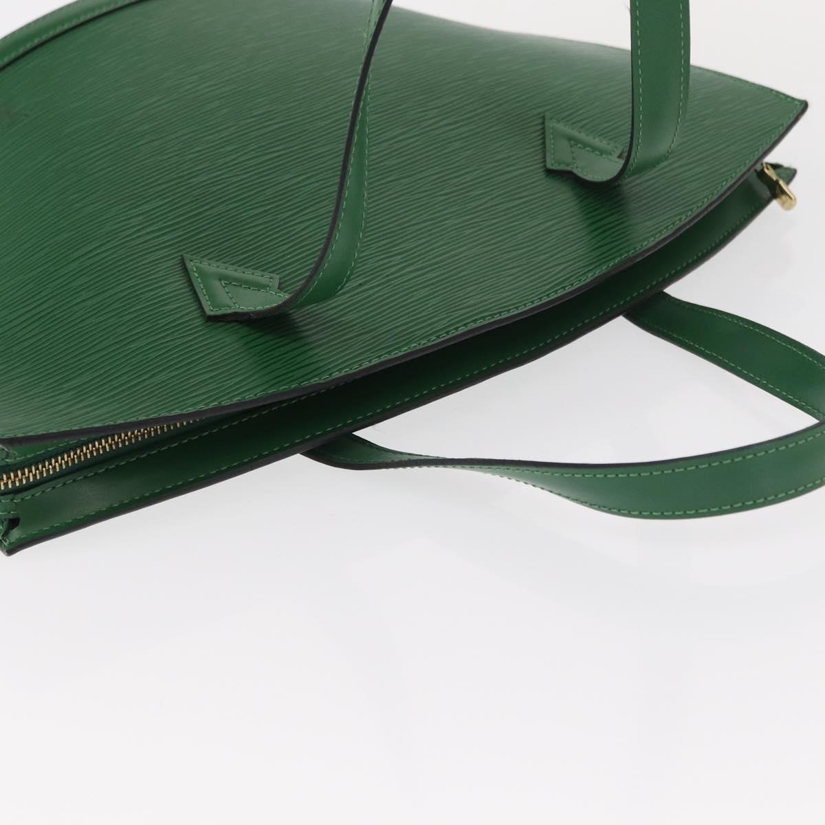 LOUIS VUITTON Epi Saint Jacques Hand Bag Green M52274 LV Auth 154825