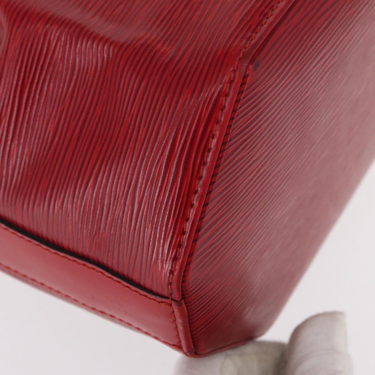 LOUIS VUITTON Epi Sac Depaule PM Shoulder Bag Red M80207 LV Auth 154826