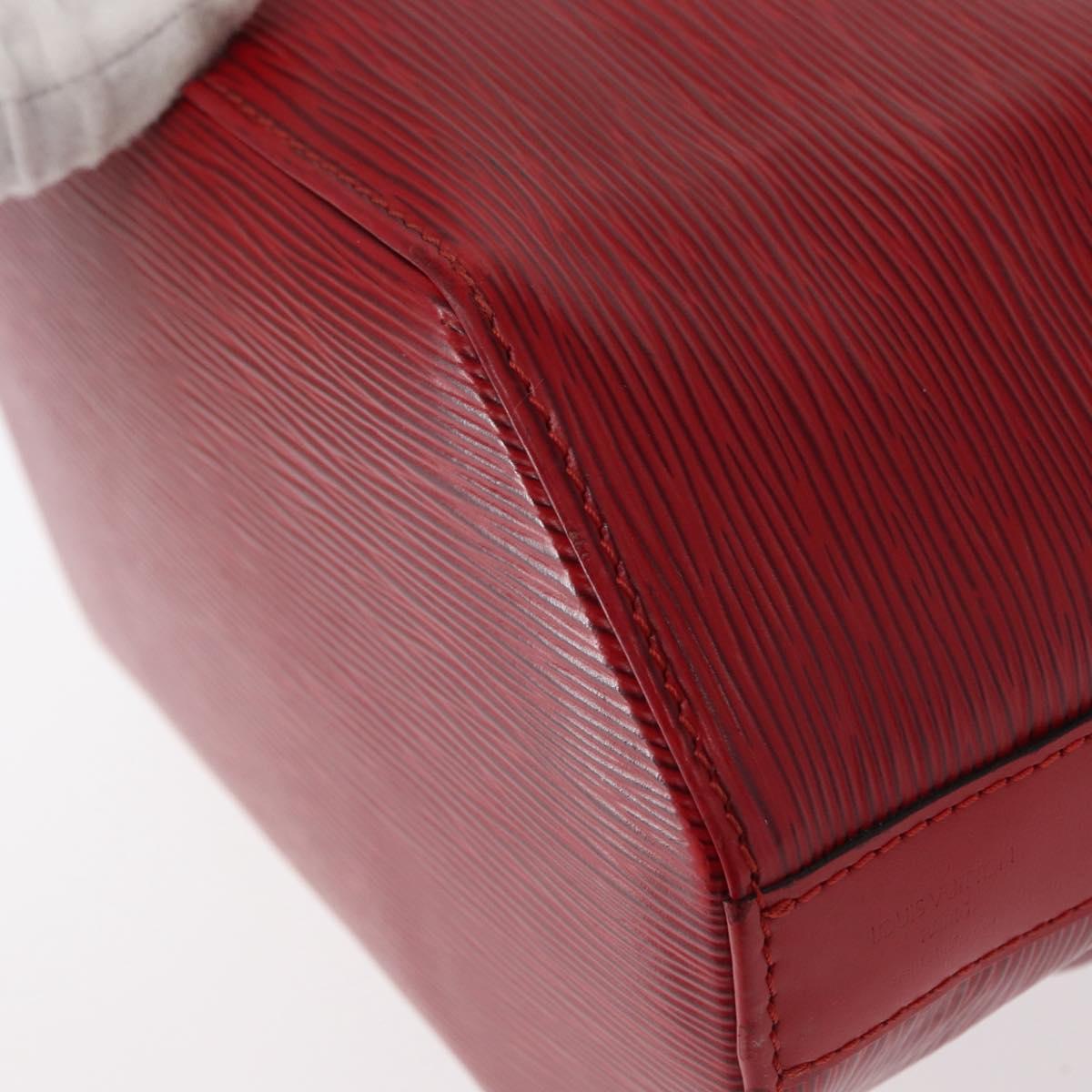LOUIS VUITTON Epi Sac Depaule PM Shoulder Bag Red M80207 LV Auth 154826