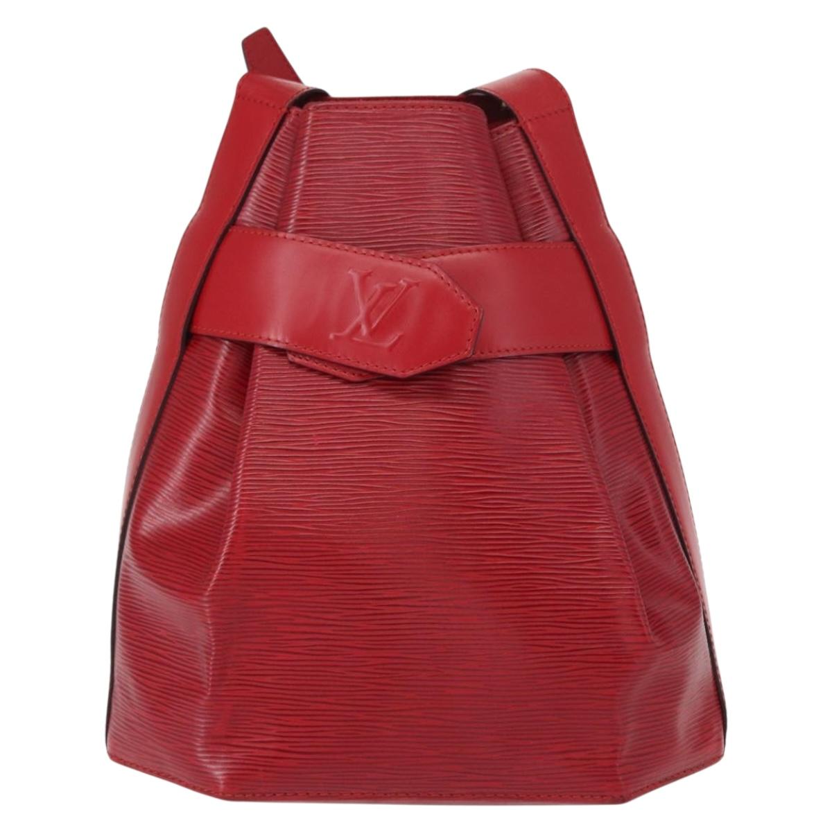 LOUIS VUITTON Epi Sac Depaule PM Shoulder Bag Red M80207 LV Auth 154826