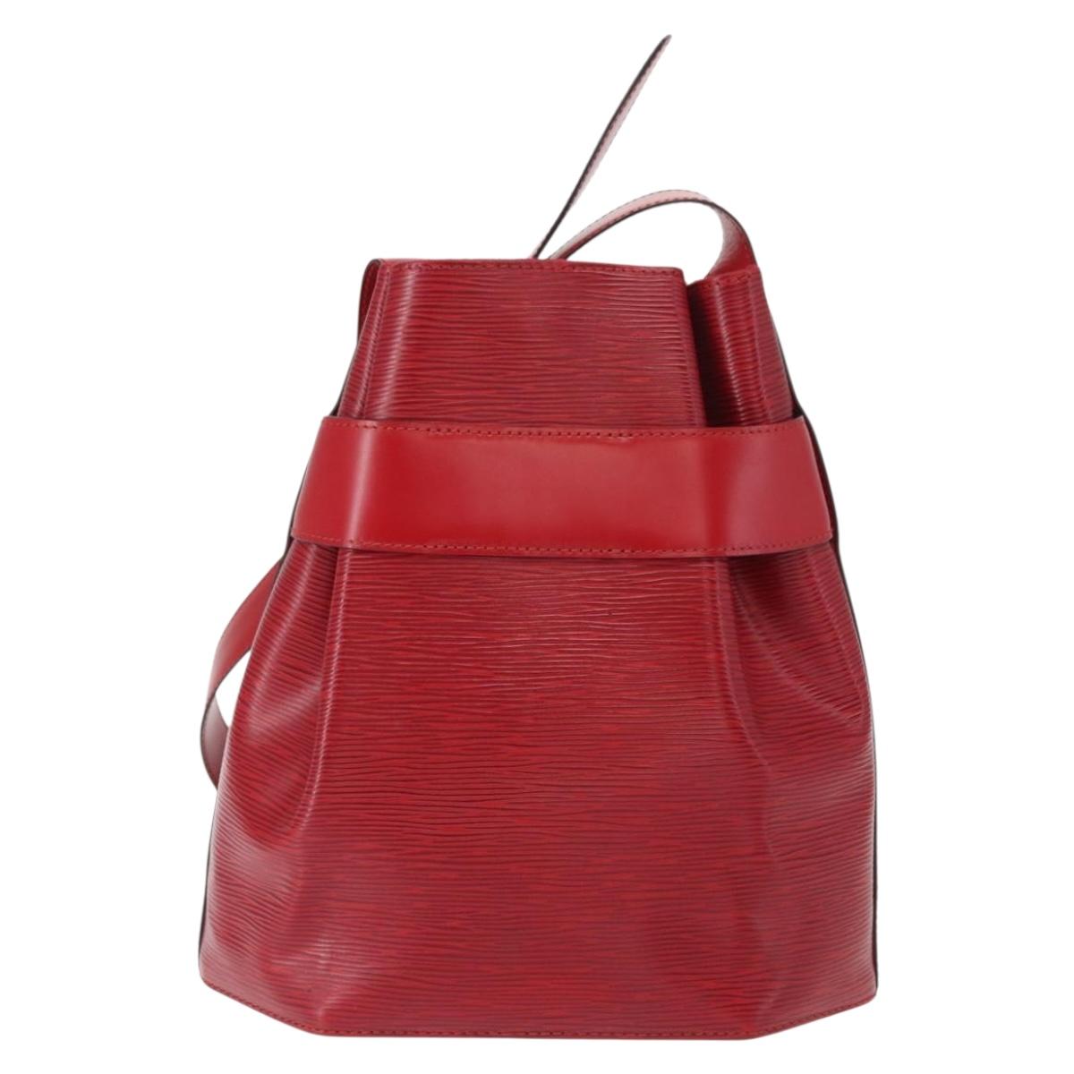 LOUIS VUITTON Epi Sac Depaule PM Shoulder Bag Red M80207 LV Auth 154826