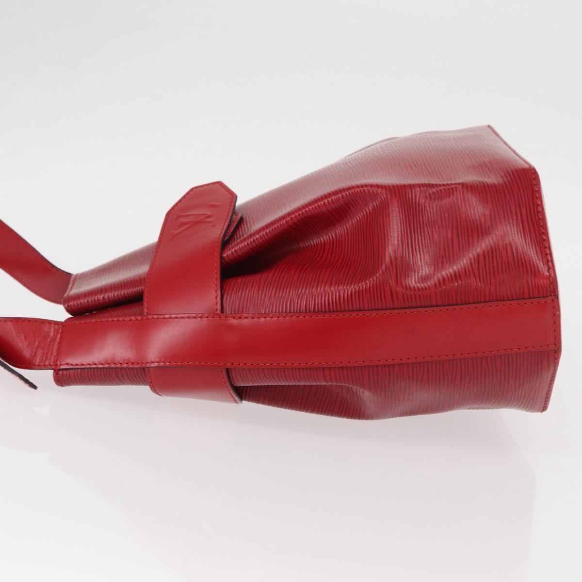LOUIS VUITTON Epi Sac Depaule PM Shoulder Bag Red M80207 LV Auth 154826