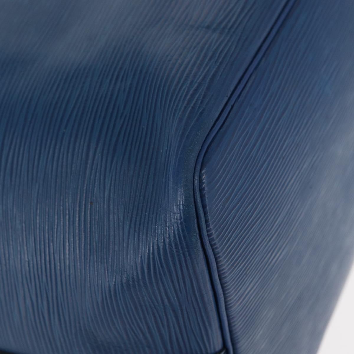 LOUIS VUITTON Epi Petit Noe Shoulder Bag Blue M44105 LV Auth 154827