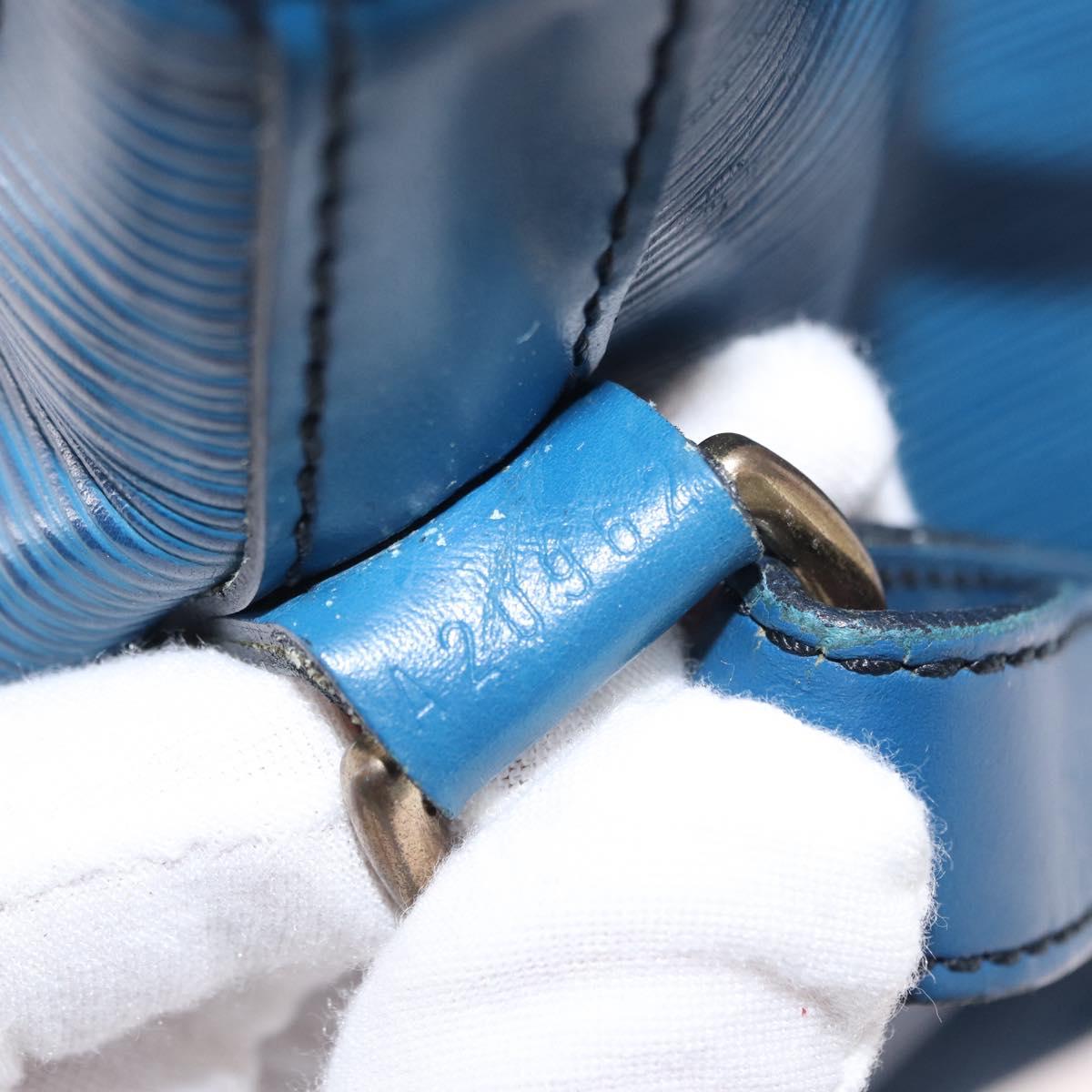 LOUIS VUITTON Epi Petit Noe Shoulder Bag Blue M44105 LV Auth 154827