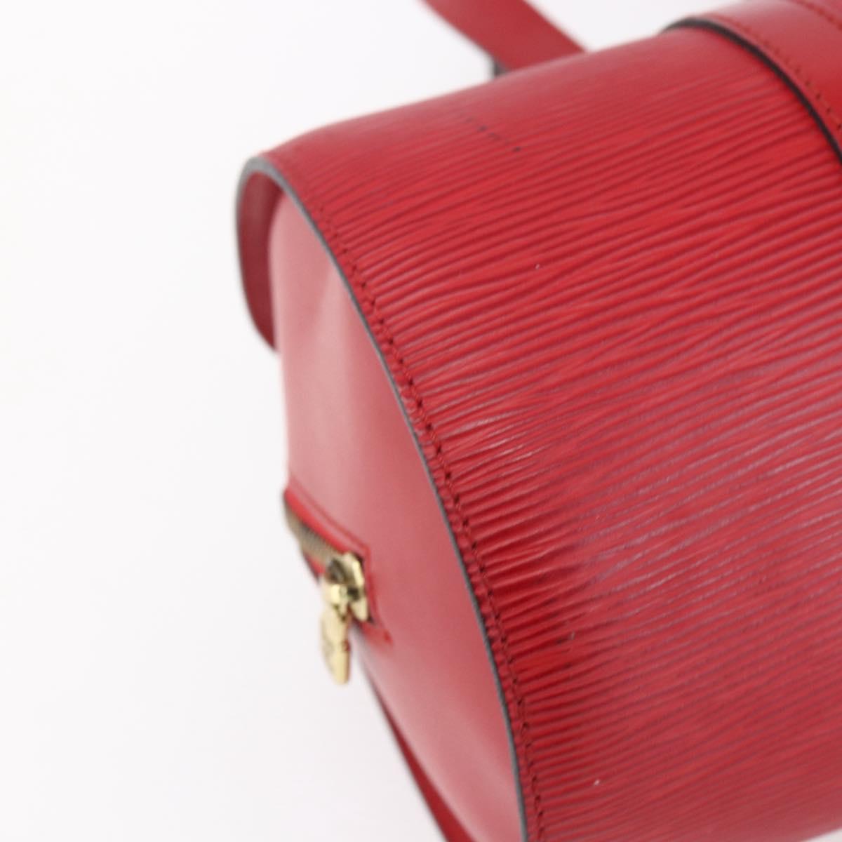 LOUIS VUITTON Epi Soufflot Hand Bag Red M52227 LV Auth 154828