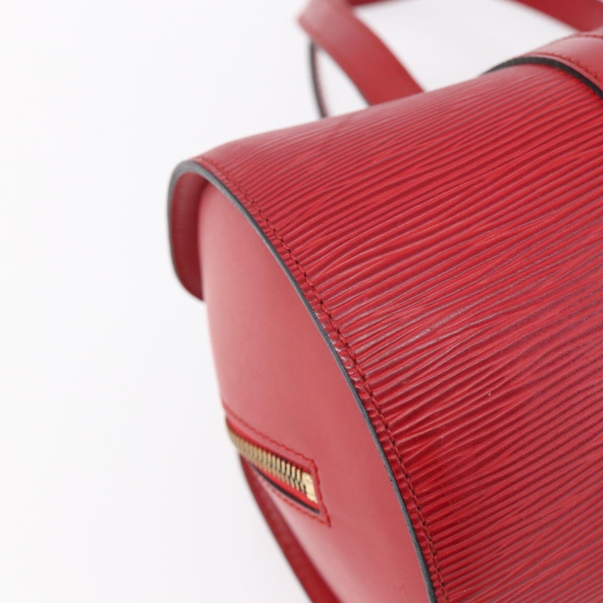 LOUIS VUITTON Epi Soufflot Hand Bag Red M52227 LV Auth 154828