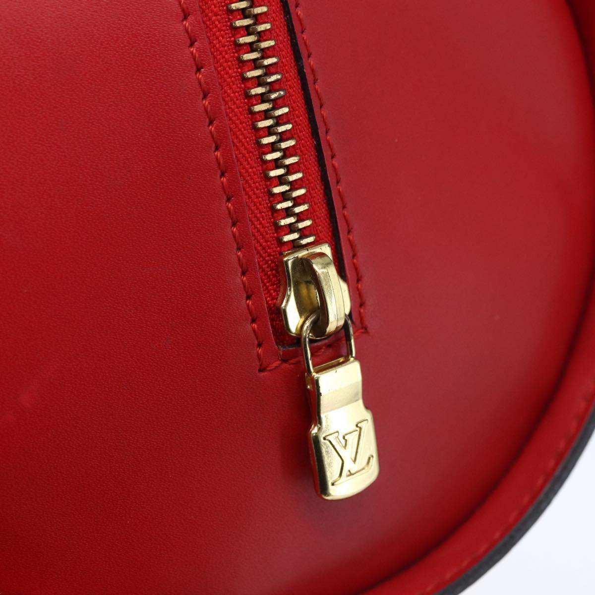 LOUIS VUITTON Epi Soufflot Hand Bag Red M52227 LV Auth 154828