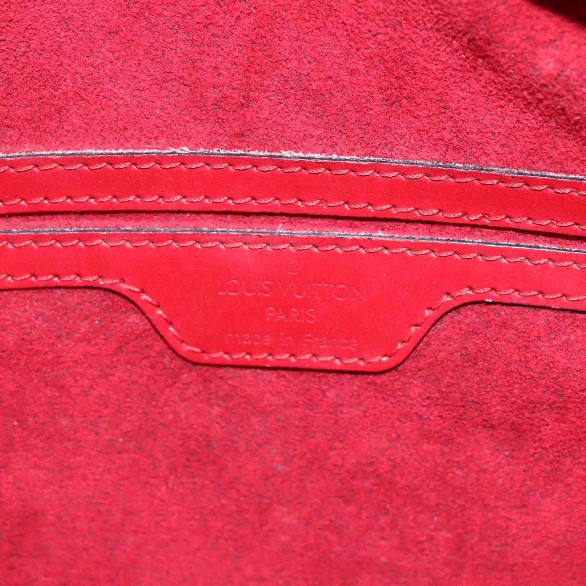 LOUIS VUITTON Epi Soufflot Hand Bag Red M52227 LV Auth 154828