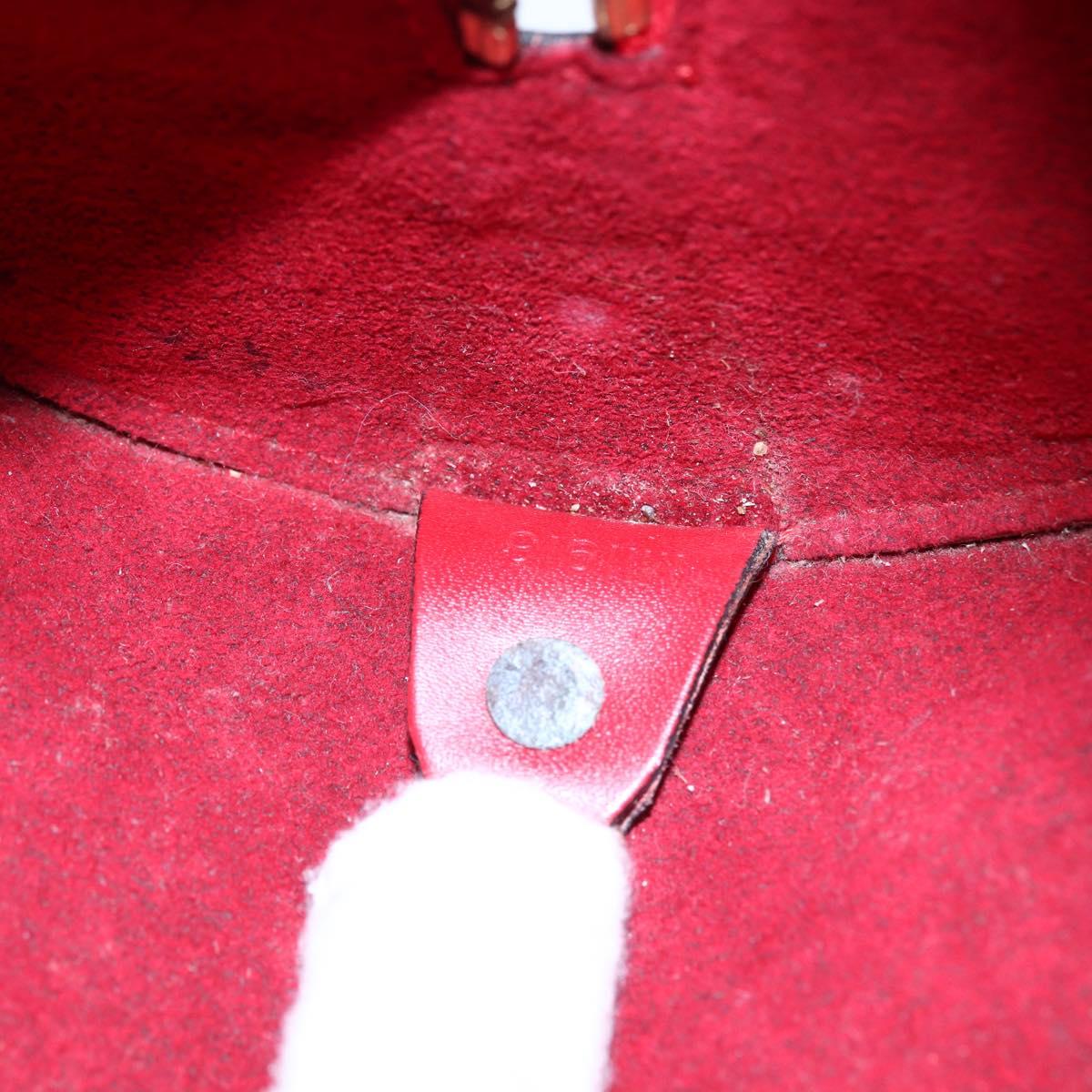 LOUIS VUITTON Epi Soufflot Hand Bag Red M52227 LV Auth 154828