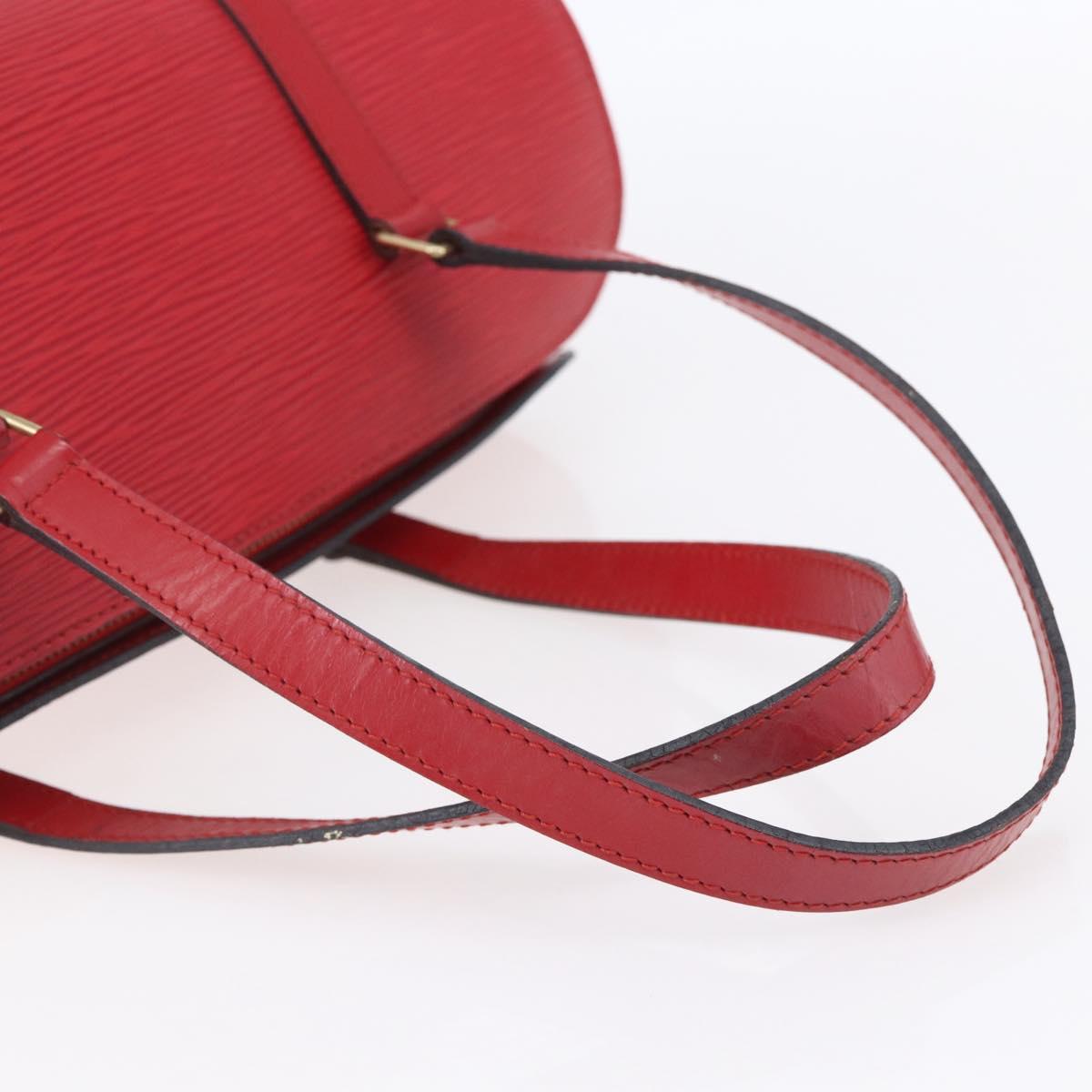 LOUIS VUITTON Epi Soufflot Hand Bag Red M52227 LV Auth 154828