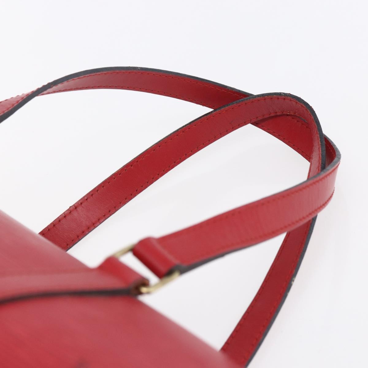 LOUIS VUITTON Epi Soufflot Hand Bag Red M52227 LV Auth 154828