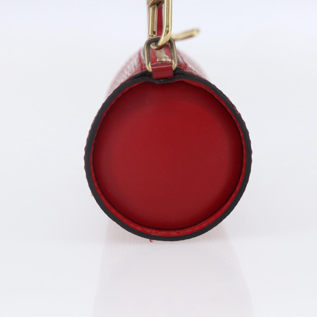 LOUIS VUITTON Epi Soufflot Pouch Accessory Pouch Red LV Auth 154829