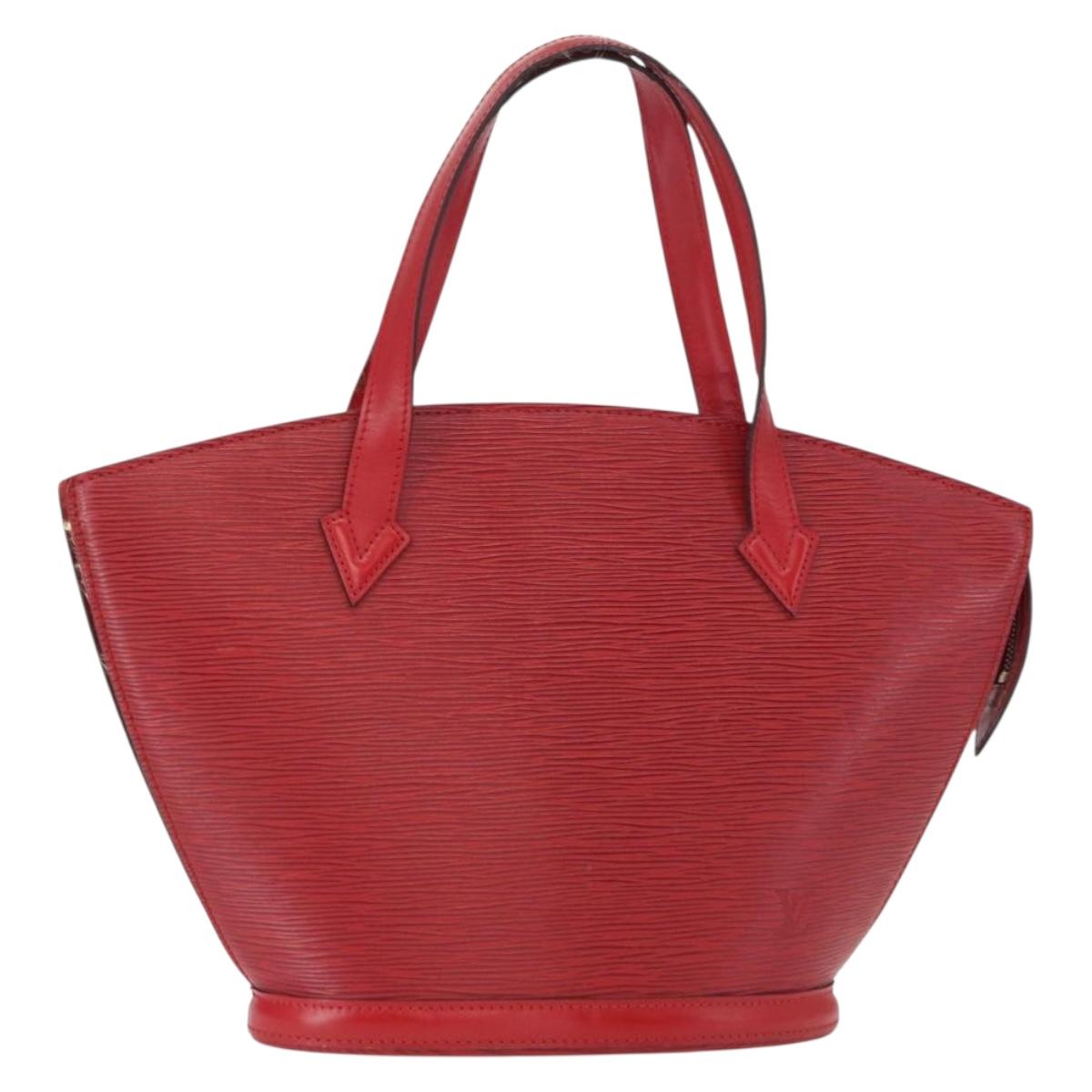 LOUIS VUITTON Epi Saint Jacques Shopping Shoulder Bag Red M52277 LV Auth 154831