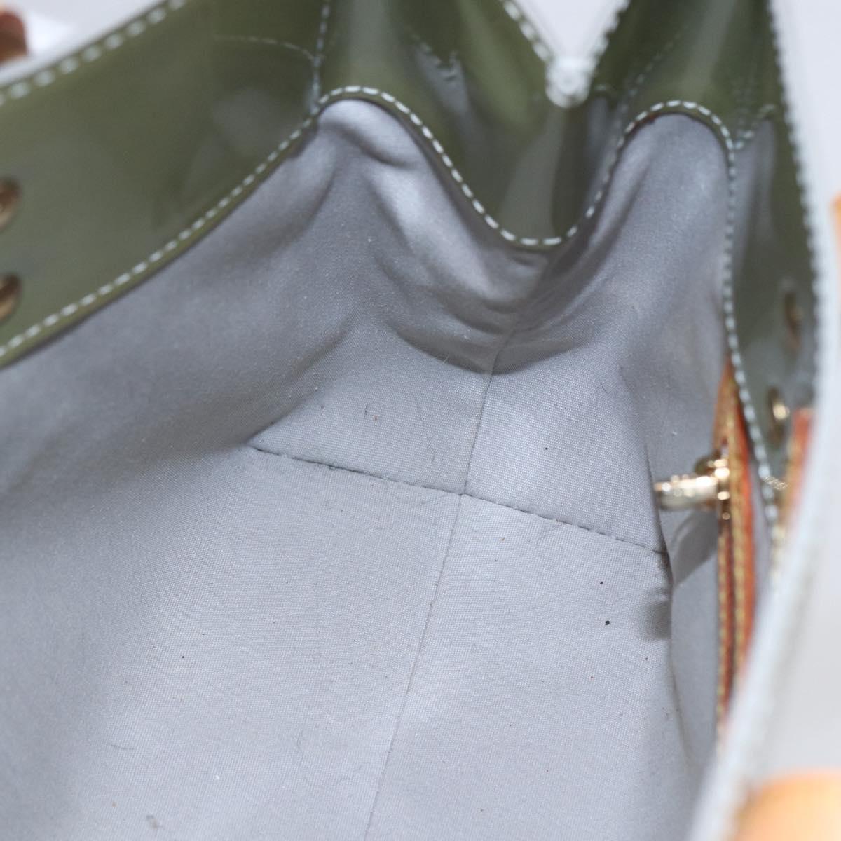 LOUIS VUITTON Monogram Vernis Reade PM Hand Bag Gris M91145 LV Auth 154835