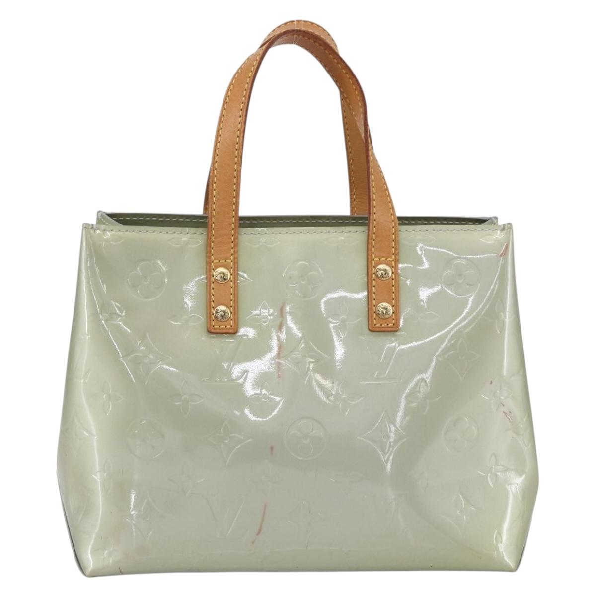 LOUIS VUITTON Monogram Vernis Reade PM Hand Bag Gris M91145 LV Auth 154835