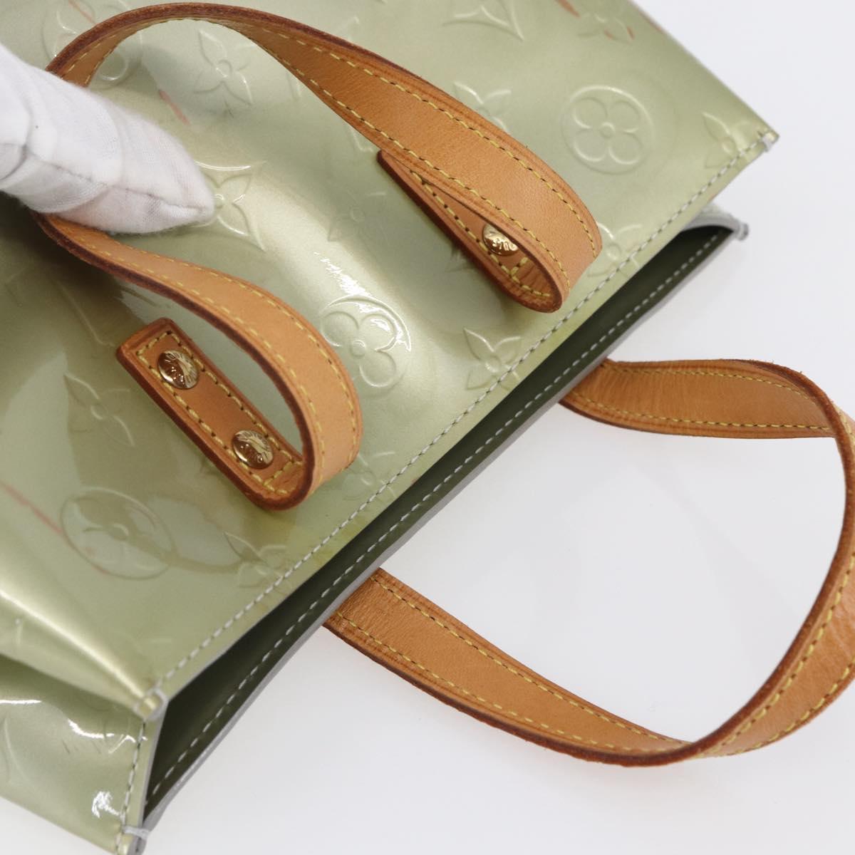LOUIS VUITTON Monogram Vernis Reade PM Hand Bag Gris M91145 LV Auth 154835