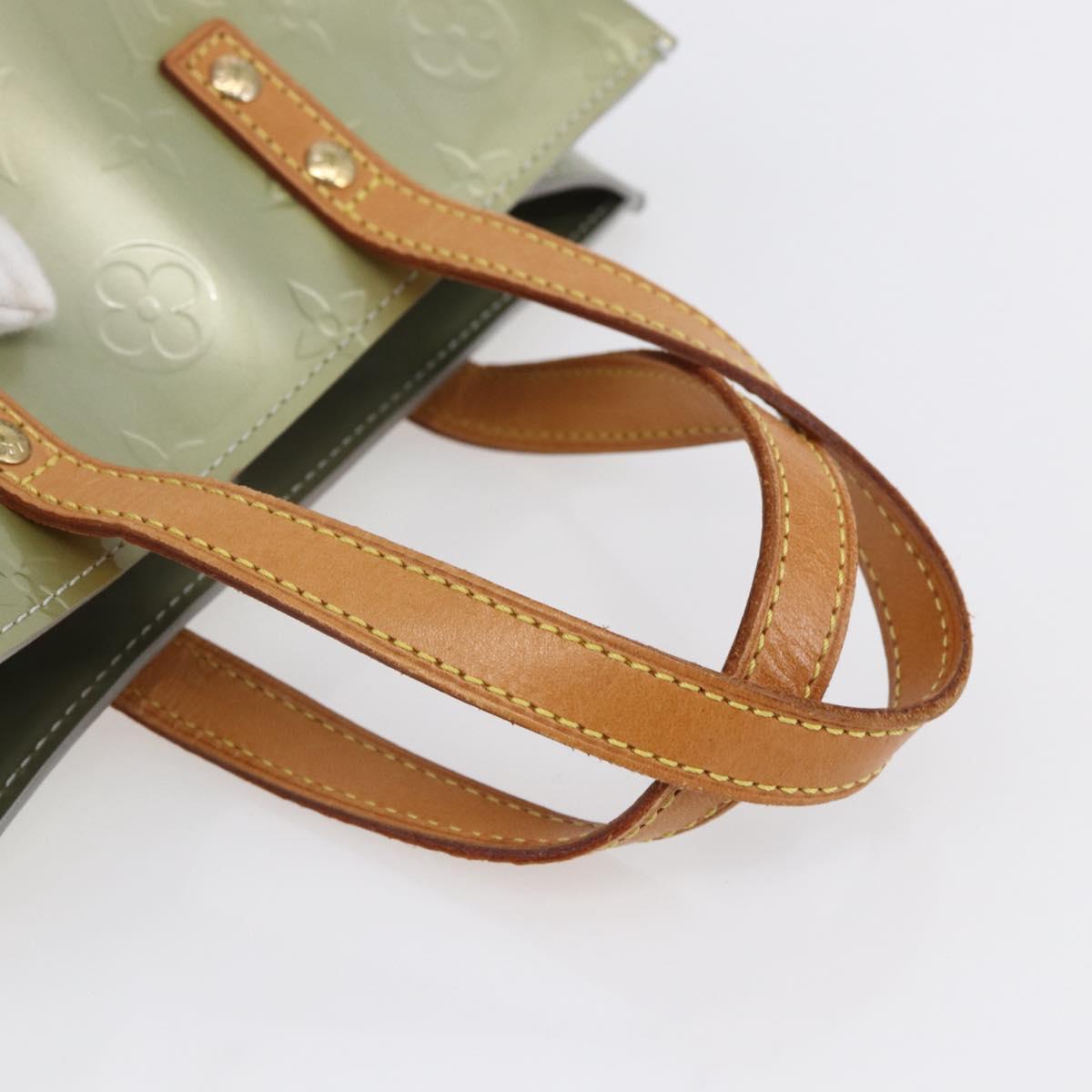 LOUIS VUITTON Monogram Vernis Reade PM Hand Bag Gris M91145 LV Auth 154835