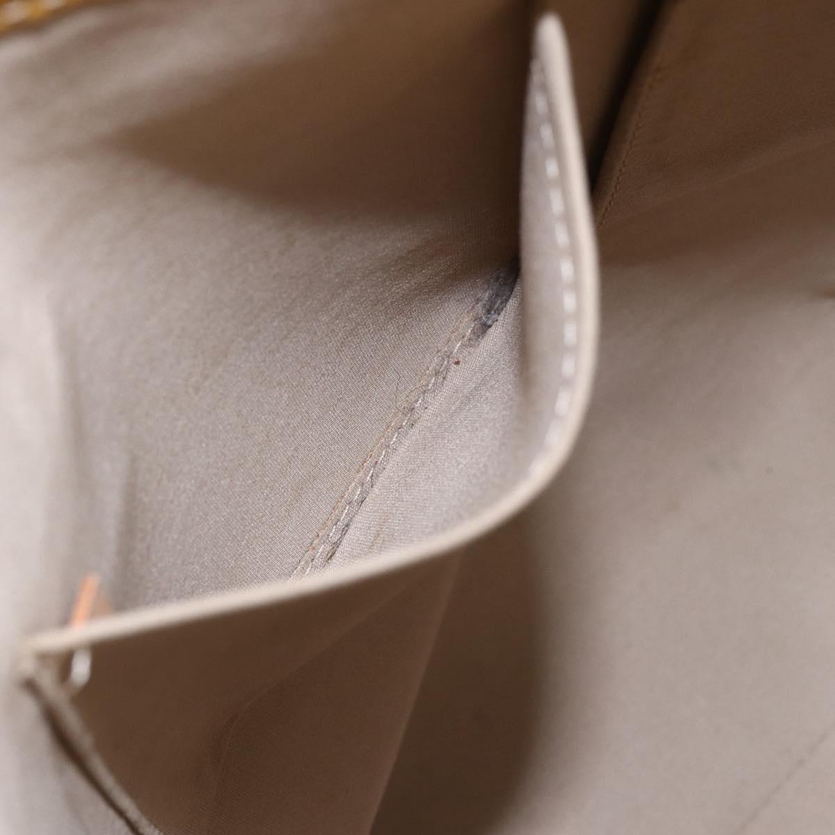 LOUIS VUITTON Monogram Vernis Reade MM Hand Bag Beige M91141 LV Auth 154837