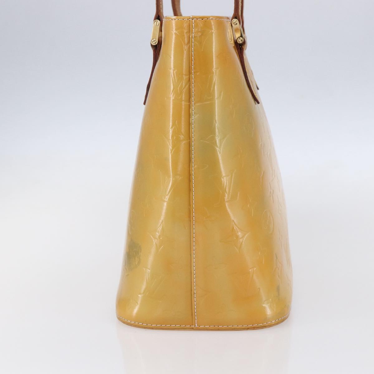 LOUIS VUITTON Monogram Vernis Houston Hand Bag Gris M91053 LV Auth 154839