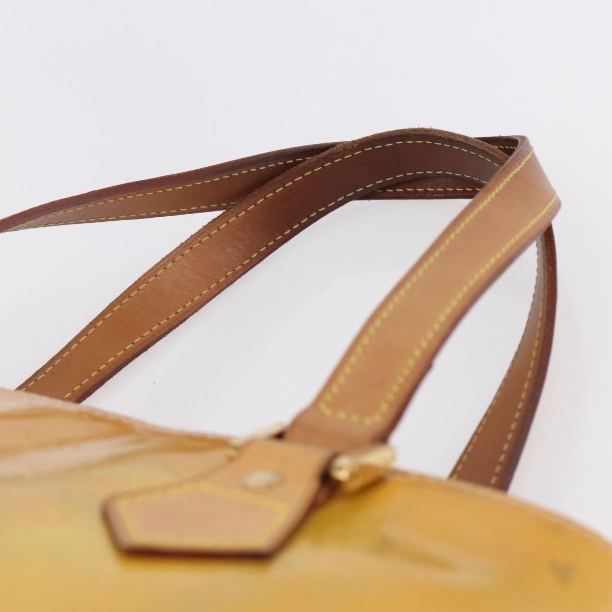 LOUIS VUITTON Monogram Vernis Houston Hand Bag Gris M91053 LV Auth 154839