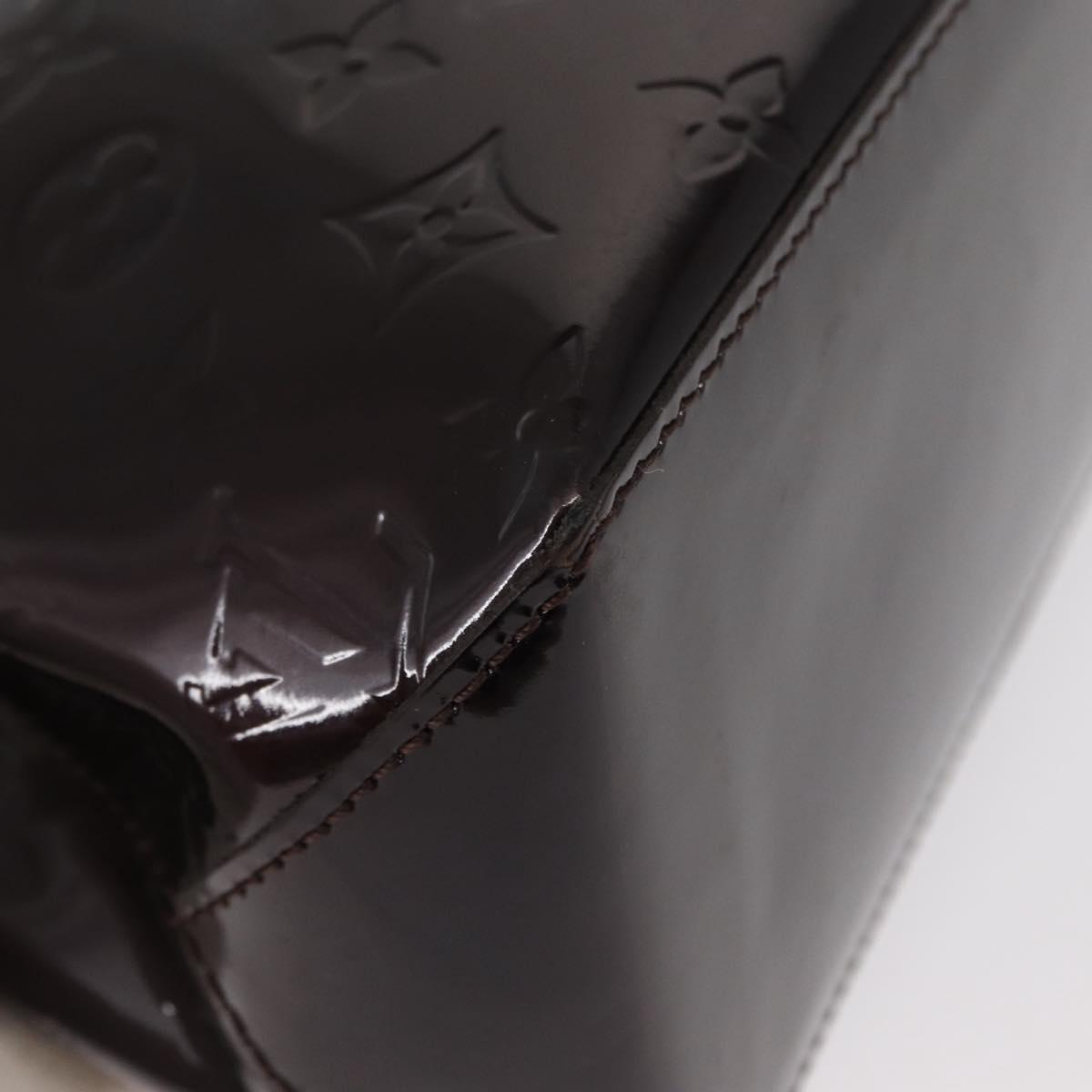 LOUIS VUITTON Monogram Vernis Wilshire PM Hand Bag Amarante M93641 Auth 154841