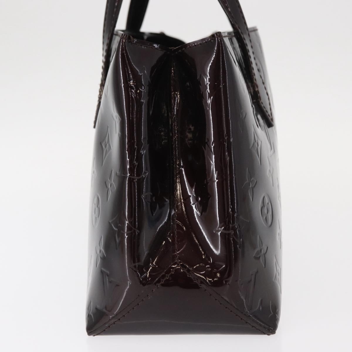 LOUIS VUITTON Monogram Vernis Wilshire PM Hand Bag Amarante M93641 Auth 154841