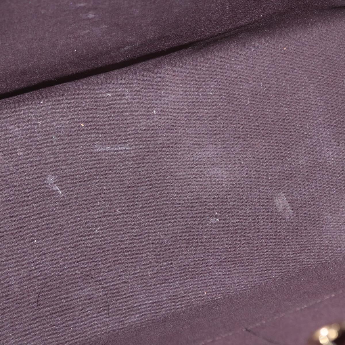 LOUIS VUITTON Monogram Vernis Wilshire MM Hand Bag Amarante M91645 Auth 154842