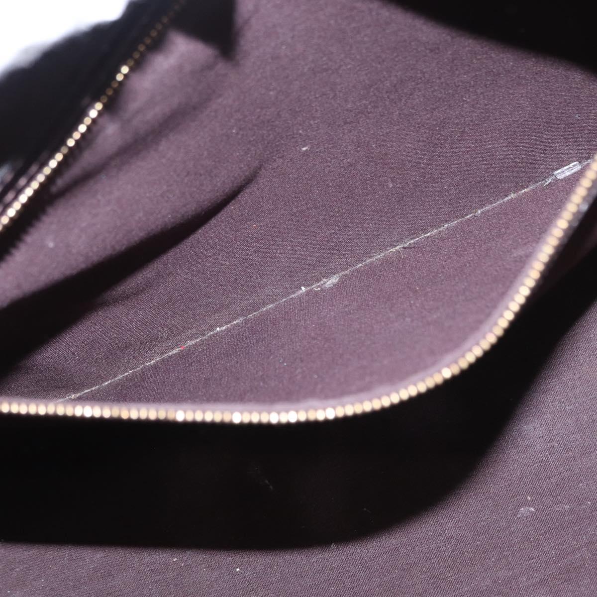 LOUIS VUITTON Monogram Vernis Wilshire MM Hand Bag Amarante M91645 Auth 154842