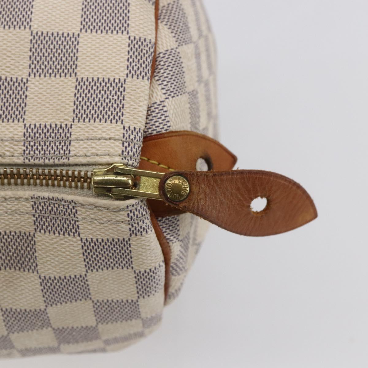 LOUIS VUITTON Damier Azur Speedy 30 Hand Bag N41533 LV Auth 154845
