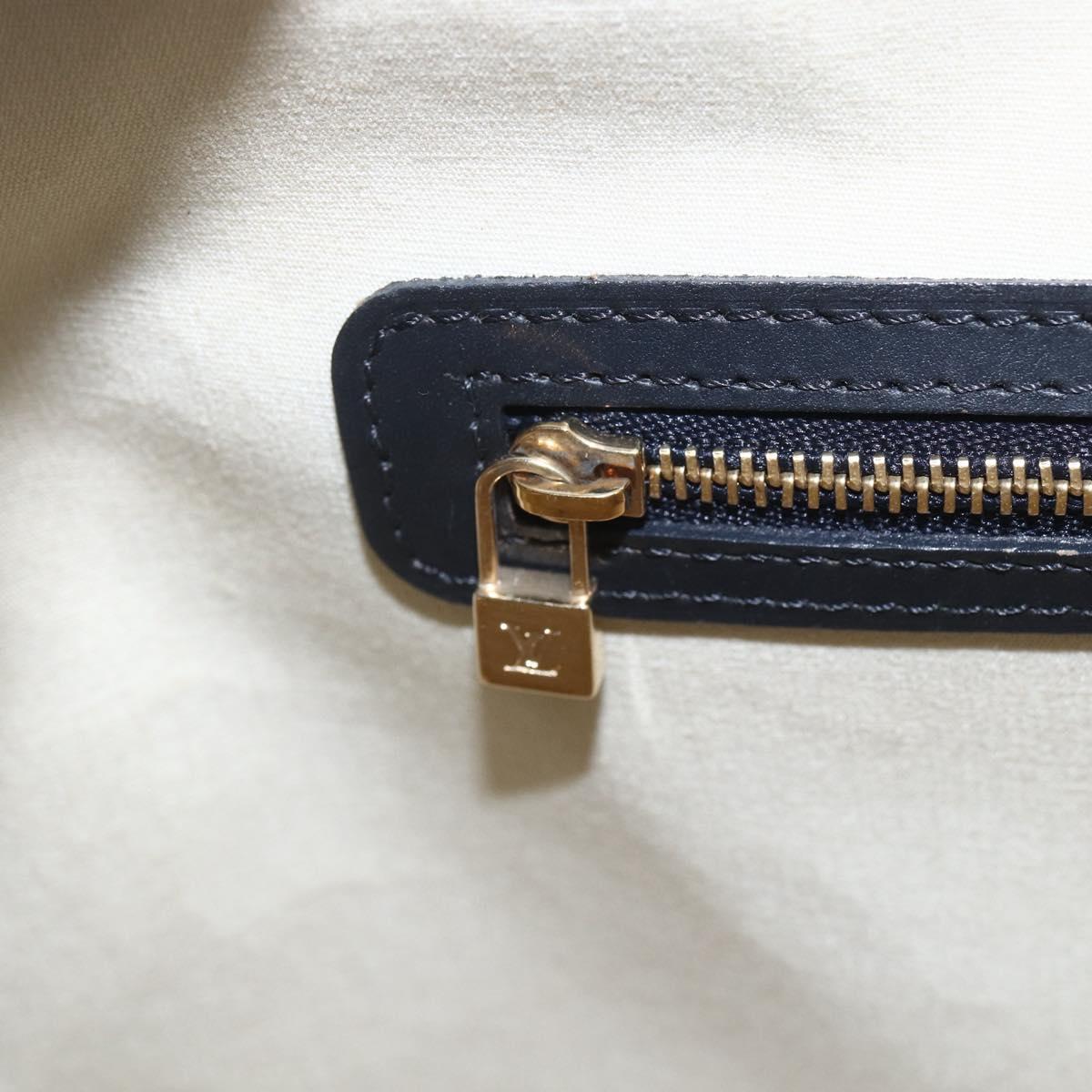 LOUIS VUITTON Monogram Mini Josephine GM Hand Bag Blue M92211 LV Auth 154847