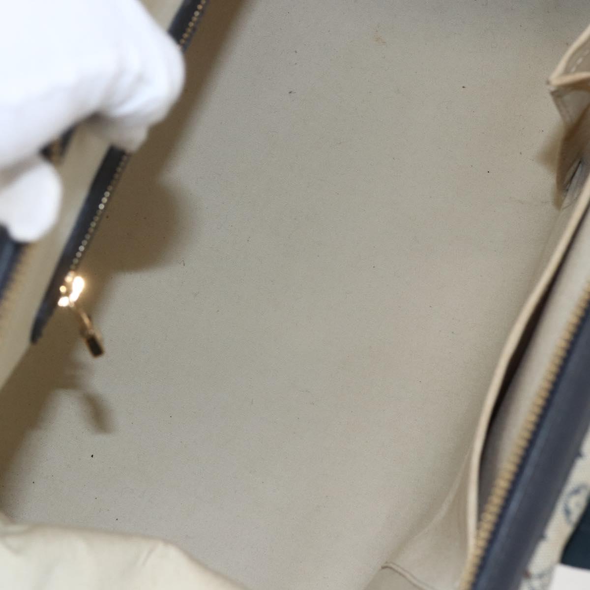 LOUIS VUITTON Monogram Mini Josephine GM Hand Bag Blue M92211 LV Auth 154847