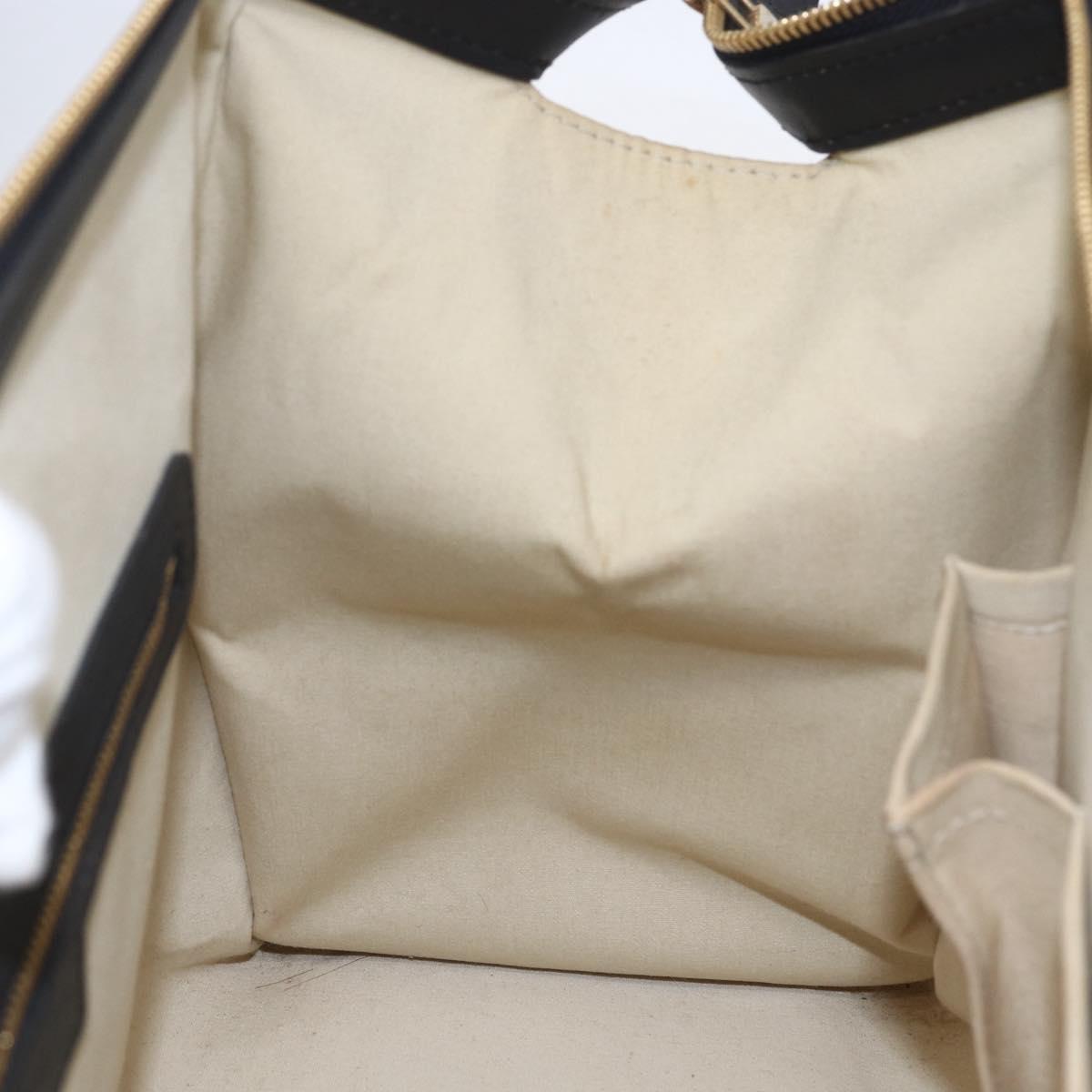 LOUIS VUITTON Monogram Mini Josephine GM Hand Bag Blue M92211 LV Auth 154847