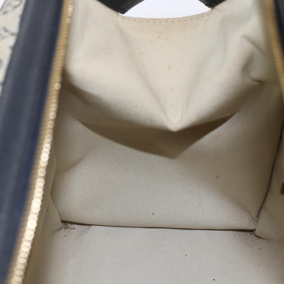 LOUIS VUITTON Monogram Mini Josephine GM Hand Bag Blue M92211 LV Auth 154847