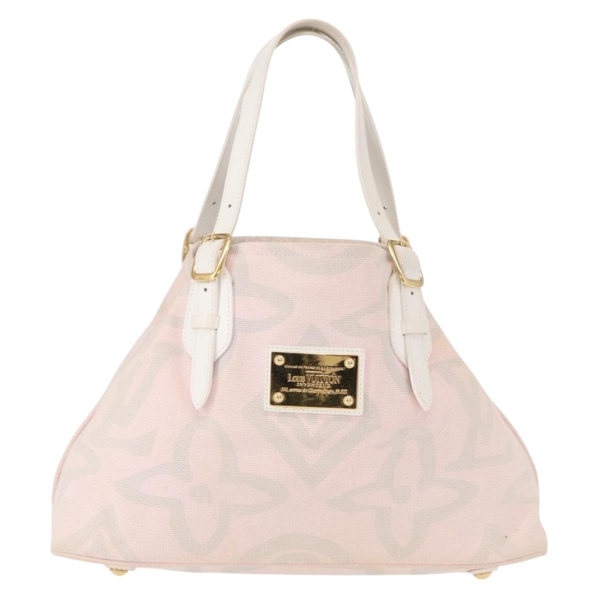 LOUIS VUITTON Cruise line Taicienne PM Bag Canvas Pink M95672 LV Auth 154848