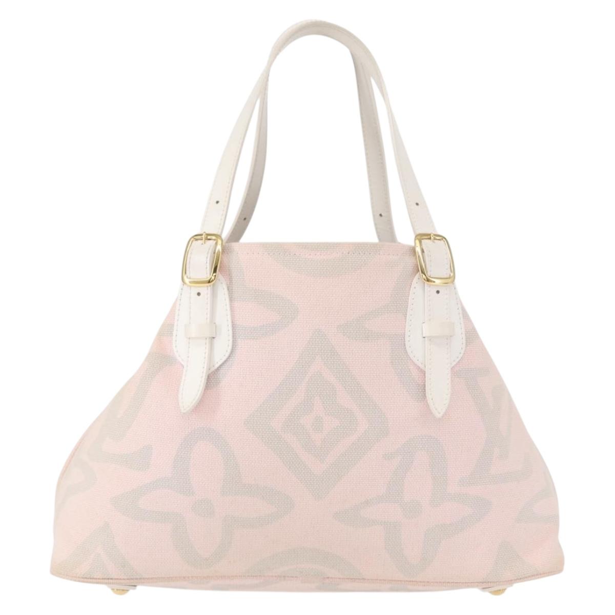 LOUIS VUITTON Cruise line Taicienne PM Bag Canvas Pink M95672 LV Auth 154848