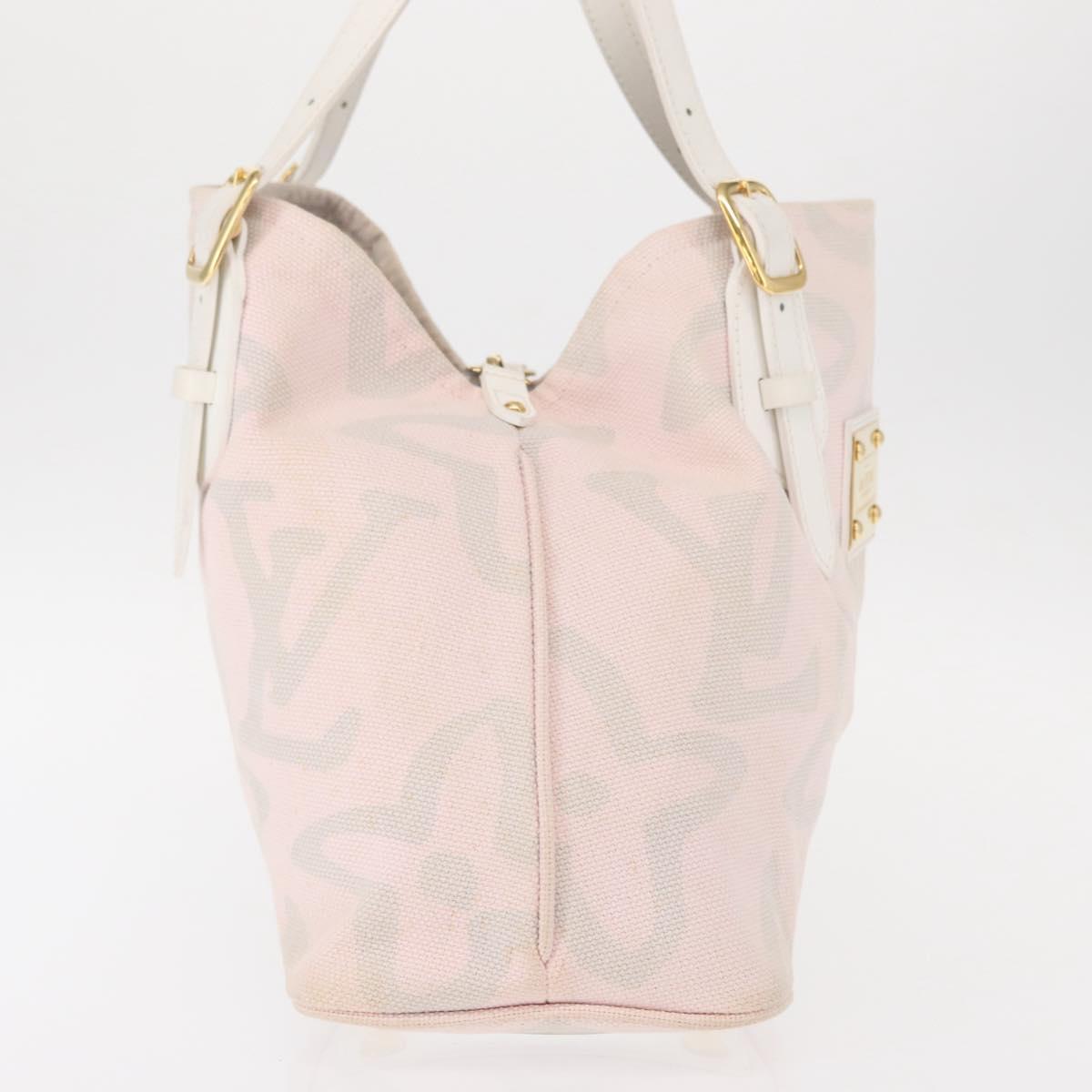 LOUIS VUITTON Cruise line Taicienne PM Bag Canvas Pink M95672 LV Auth 154848