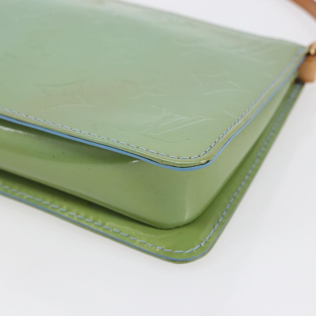 LOUIS VUITTON Monogram Vernis Lexington Pouch Baby Blue M91011 LV Auth 154849