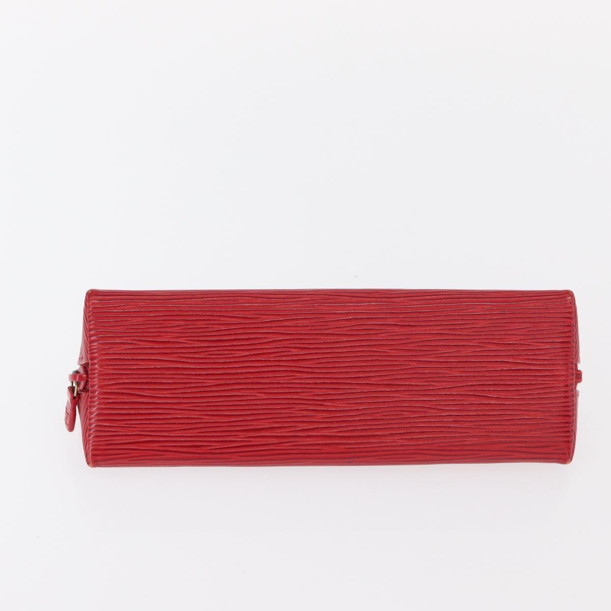 LOUIS VUITTON Epi Trousse Crayons Pen Case Red M56547 LV Auth 154851